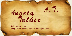 Angela Tulkić vizit kartica